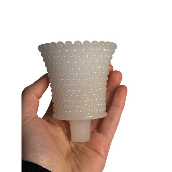 VTG HOMCO Hobnail White Milk Glass Votive Candle Holders Set-2 Diamond Textured - Picture 4 of 10
